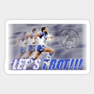 Canterbury Bulldogs - Josh Addo-Carr - The Foxx - LET'S TROT! Sticker